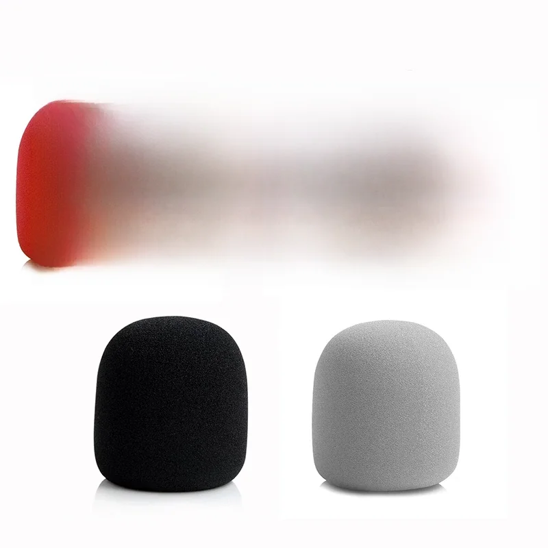 Housse de Microphone portable sans fil, colorée, coupe-vent, Anti-salive et en mousse éponge lavable, pour la plupart des microphones, 3.5X7CM
