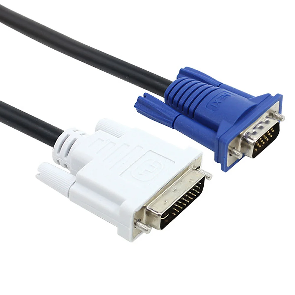 Nexy DVI to RGB Cable Monitor Cable DVI to VGA Desktop PC Laptop TV Connection Cable