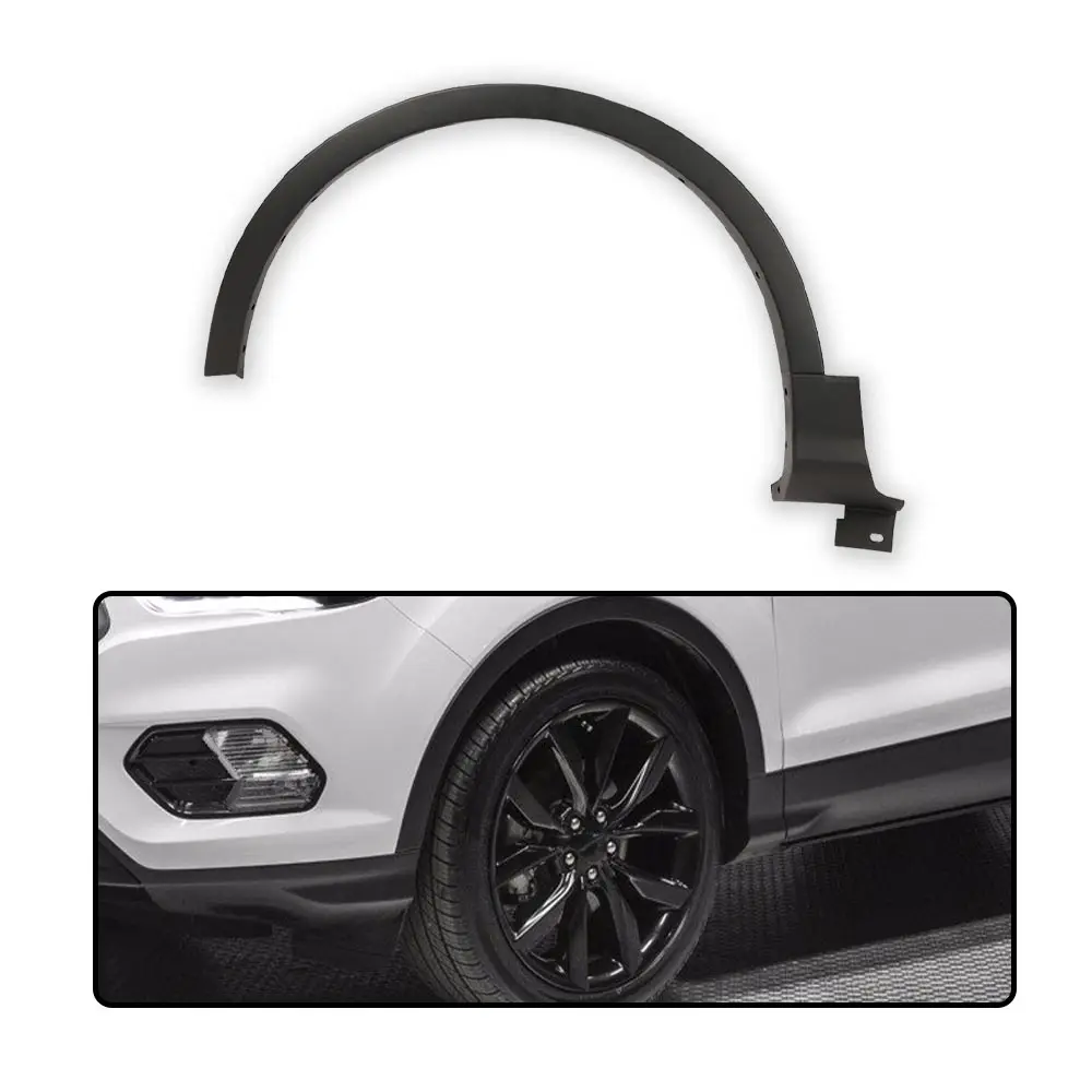 

Fender Flare,Compatible with 13-17 Ford Escape Front Left Fender Flare Wheel Well Arch Molding VFL3Z-16268-B Black Durable