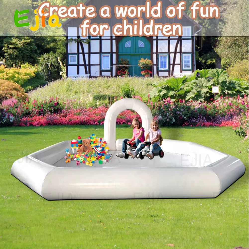 13/16FT Inflatable Bumper Car Venue Inflatable Race Track Pipe Car Racing Track  for Kids Bumper Cars Outdoor Playground