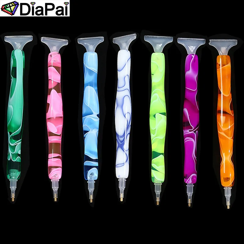 DIAPAI DIY 5D Diamond Painting Pens Resin Tip Point Drill Cross Stitch Embroidery Sewing Craft Nail Art Accessories Tools