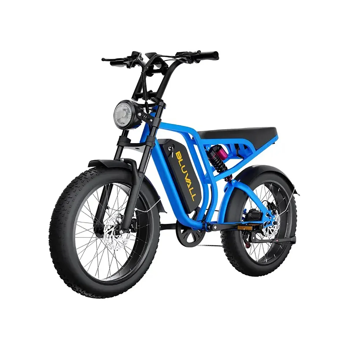 Sepeda Listrik Untuk Dewasa 20 Inci Ban Anti-Ledakan Motor 1000W Baterai 52V 20Ah Suspensi Penuh Sepeda Listrik Off-Road untuk Pria Wanita