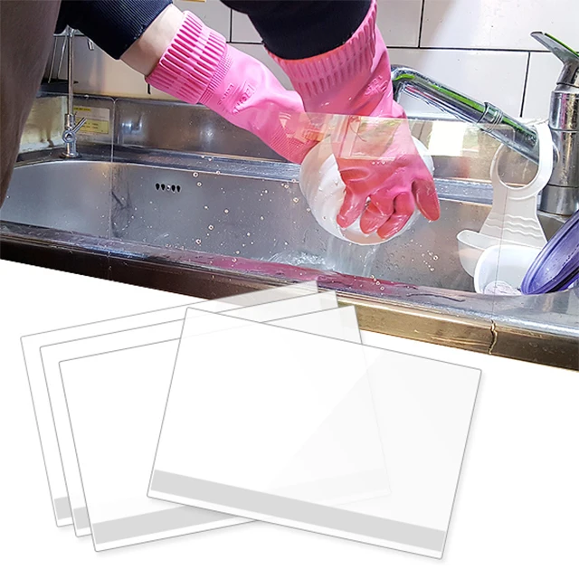 Sink clogging Film 4 sheets 1 set anti-splashing water shield kitchen toilet water shield