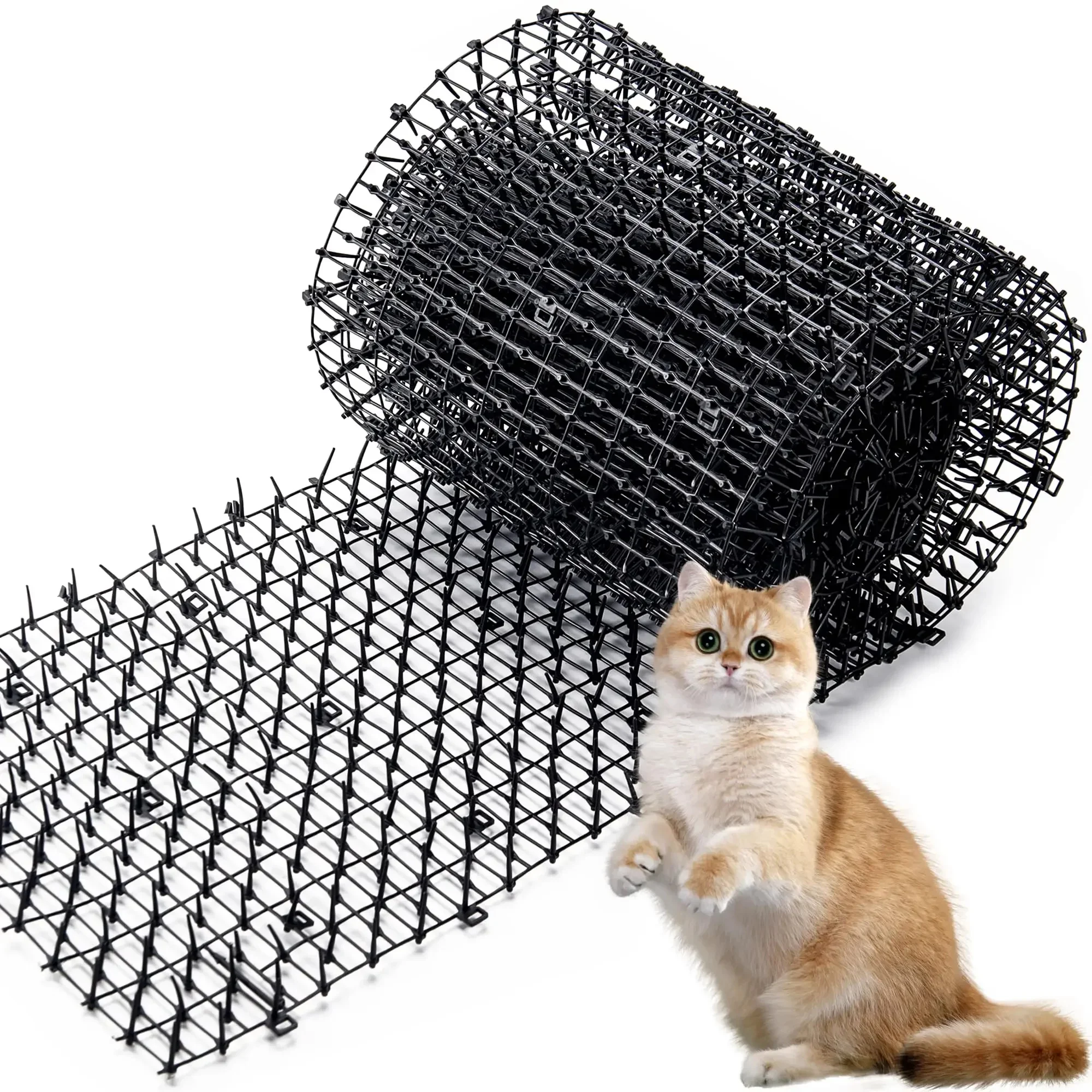 2M Hond Kat Scat Mat Dierenafschrikmiddel Afstotend Plastic Scarer-Spike Tool ​ Polypropyleen Anti Kattenmat Huishoudelijk Tuingereedschap - afbeelding 2