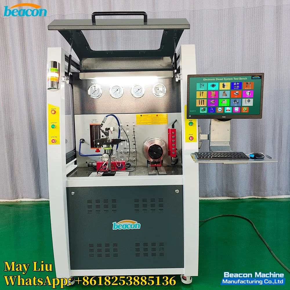 CR1029 Common Rail Test Bench With HPO Pump Piezo Injector Double Rail Tube and Measuring Cylinder
