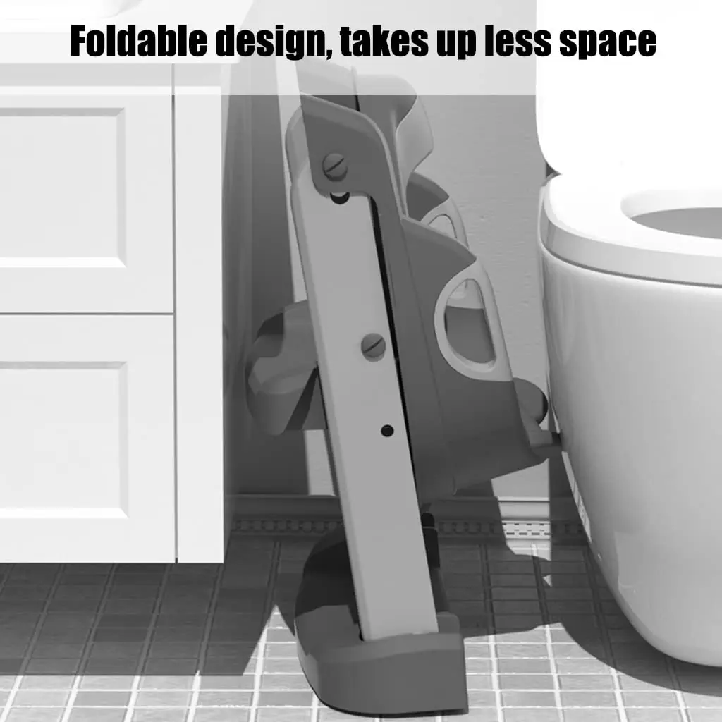 بو أطفال الأطفال وسادة الطفل قعادة كرسي التدريب مقعد المرحاض سلم مع خطوة البراز سلم المرحاض للأطفال #3