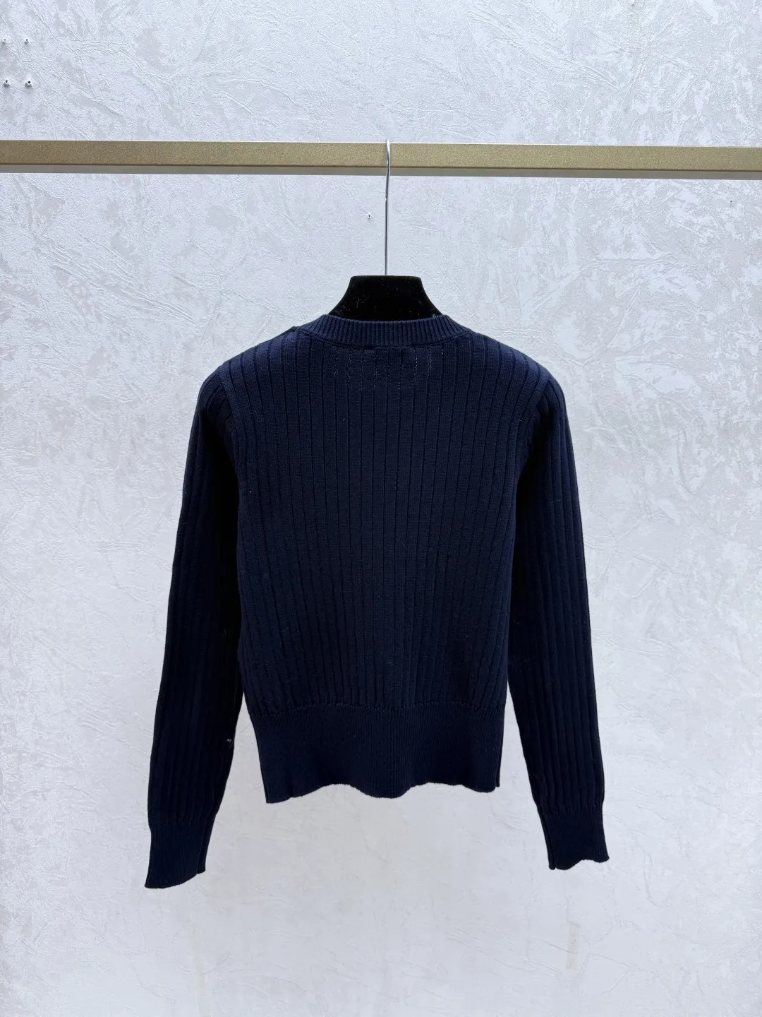 

25 autumn/winter new women's versatile pullover round neck long sleeved fashionable knitted solid color sweater