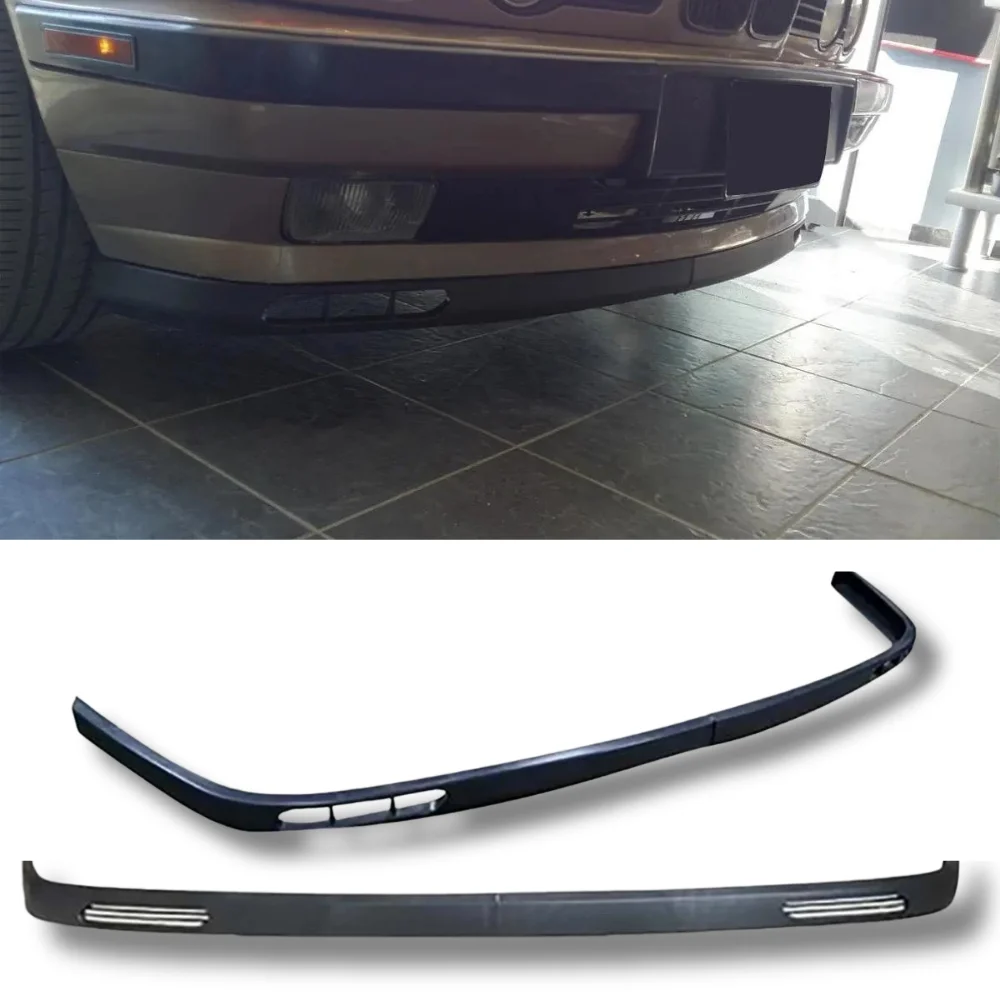 For BMW E34 2 Pcs Front Bumper Lip Body Kit Spoiler Splitter Diffuser High Quality ABS Plastic Professional Tuning Parts