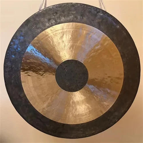 Imagen 2 del producto Gong de curación de sonido de mano, instrumento de percusión de Mazo, Gong chino Chau, bronce, TW Gong, 14 "",16"",18""