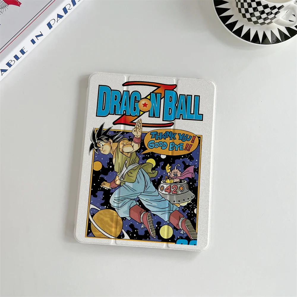 Vintage Dragon Ball Z Comic Poster Soft Leather iPad Tri-fold Stand For iPad 11