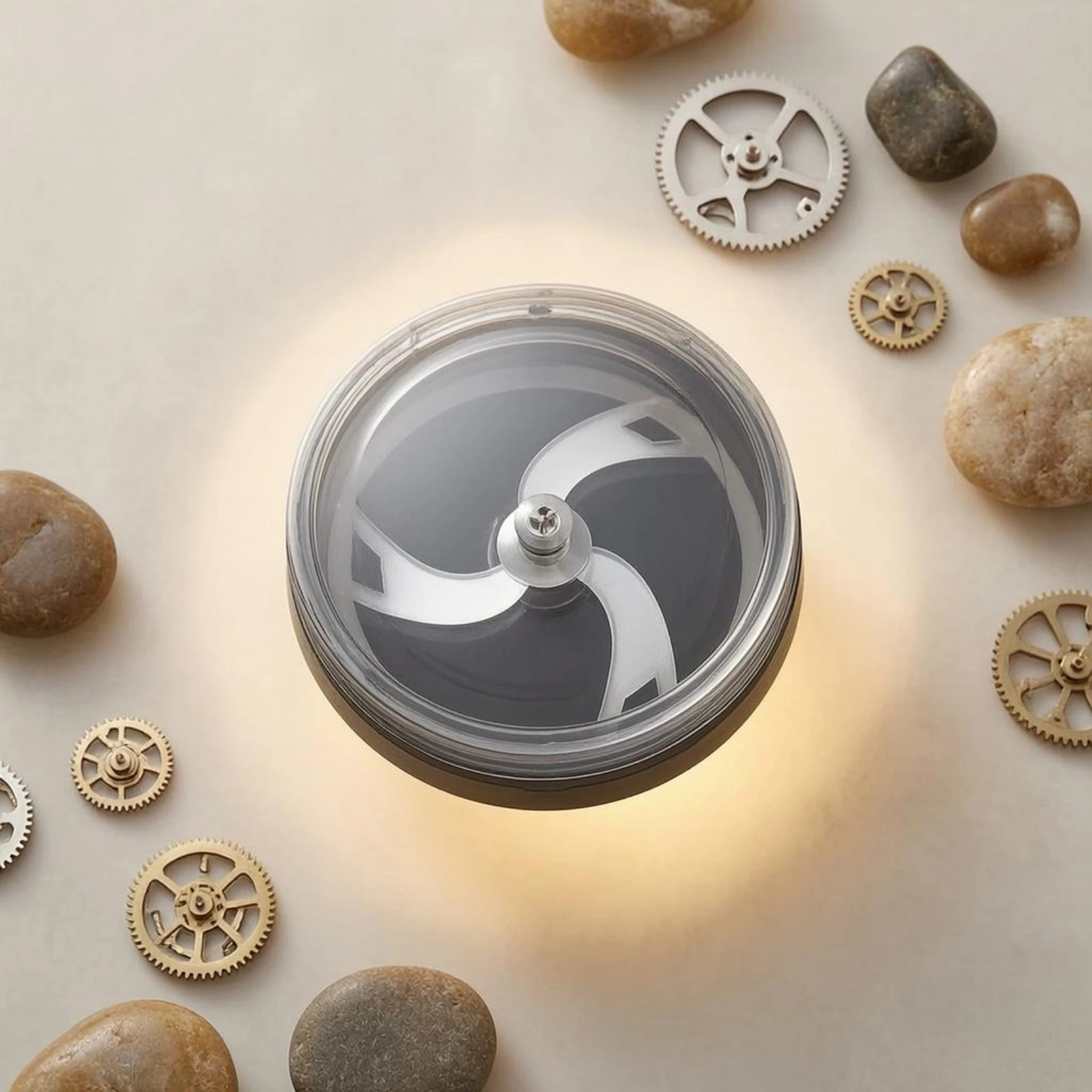 Watch Dial Container Watch Storage Case Round Watch Box Dark Foundation Dial Storage Case Shielded Waterproof Dustproof Box