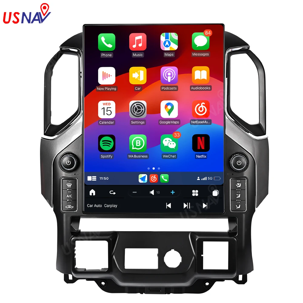 USNAV Latest Android 13 15.6 Inch Car Radio For Chevrolet Silverado/GMC Sierra 2019-2023 GPS Navigation Multimedia Stereo Player