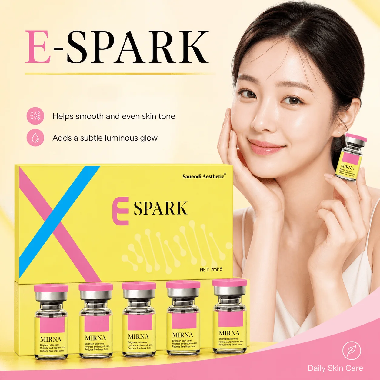 sanendi-pn-nad-siero-in-fiale-con-acido-ialuronico-e-collagene-essenza-coreana-idratante-per-pelle-secca-e-opaca-7ml-x-5-fiale