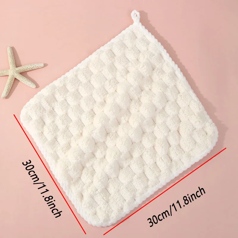 4pcs Washcloth set, Multicolored Microfiber Ultra-Soft Absorbent Hand Towels, Quick-Drying Lint-Free Easy to Hang for Bathroom