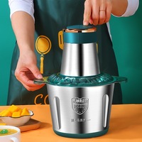 2L Stainless Steel Electric Chopper Meat Grinder Mincer vegtable Chopper Meat Slicer Machine Household grain Food Processor