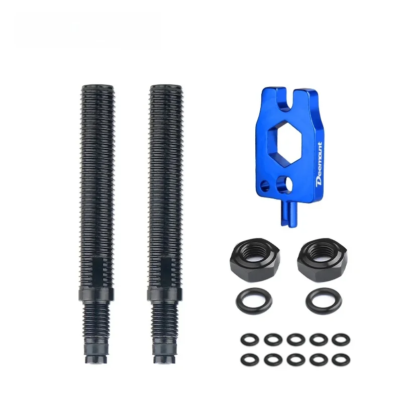 AliExpress DEEMOUNT Bicycle Presta Valve Extender Road Carbon Rim F/V Tube Inflation Adaptor 45/80mm Extension Pipe for Nozzle W/ Detachable Inserts
