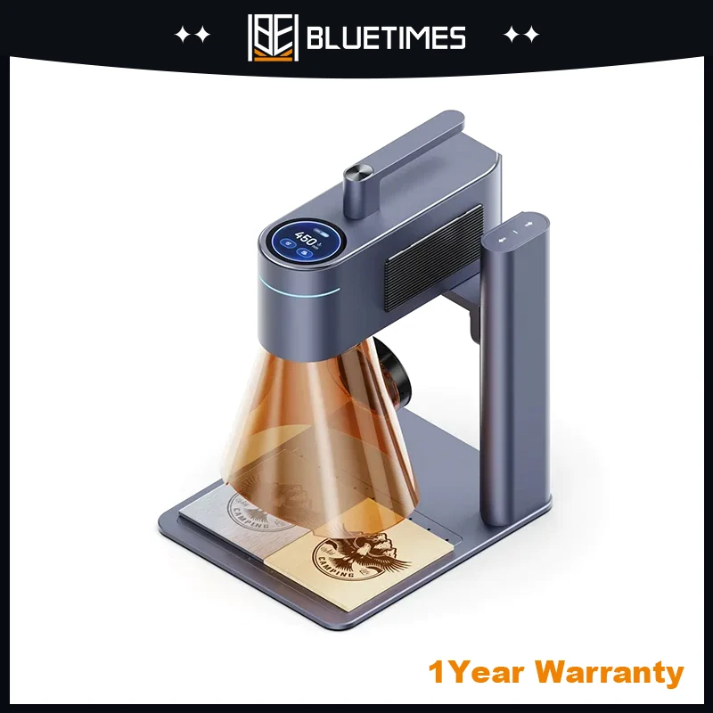 Bluetimes LP4 Laser Engraving Machine for All Material Dual Light Laser Engraver Portable for Metal Wood Plastic Carving