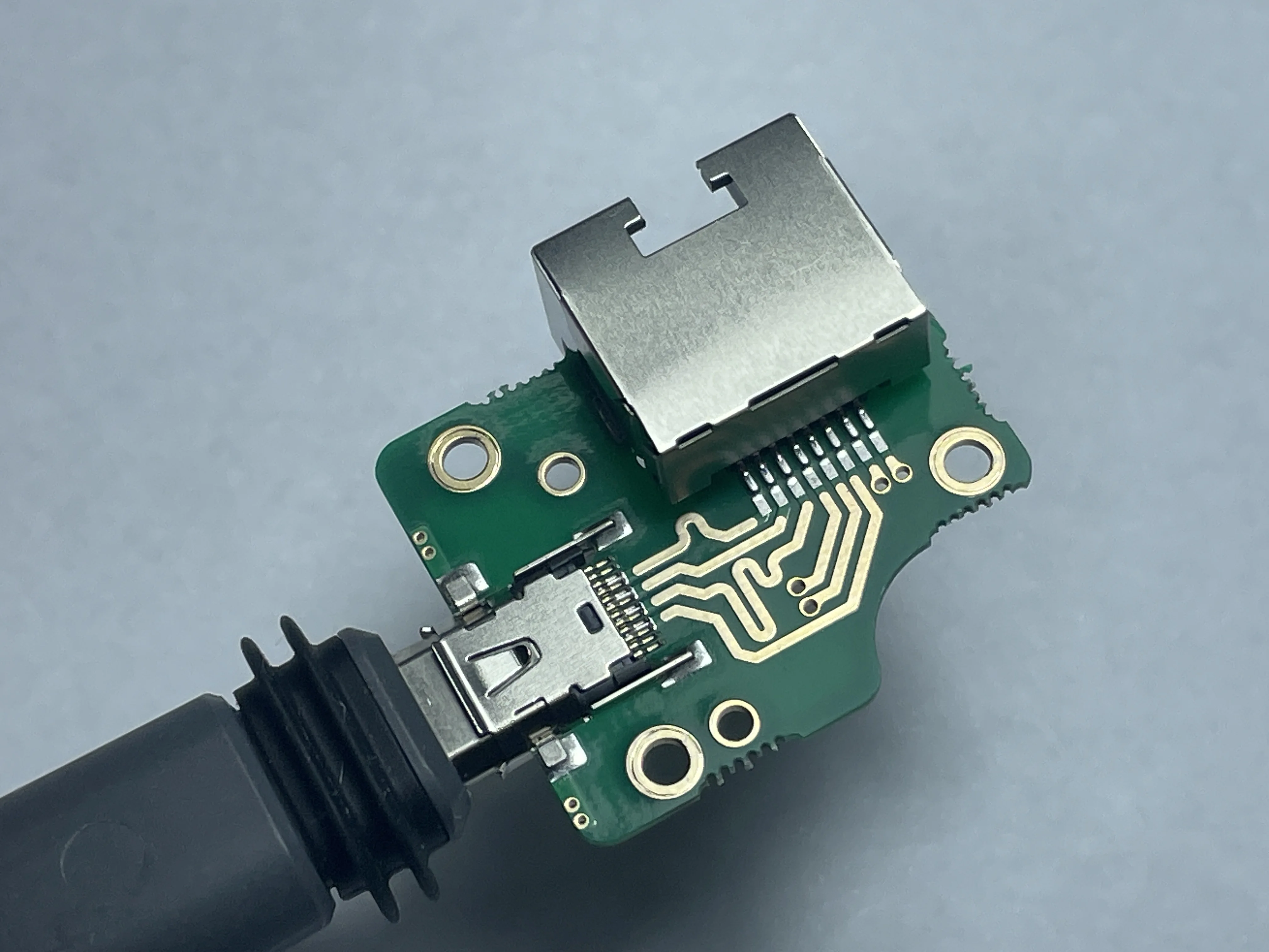 Starlink dishy V2 SPX to RJ45 cable adapter for DC PoE conversion