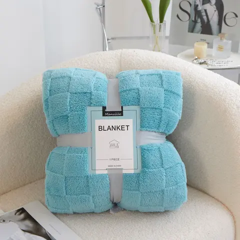 ROSEKIND Soft Taffeta Blanket, Warm Versatile for Bed Sofa Office and Camping, An Elegant Home Decor with Various Colors