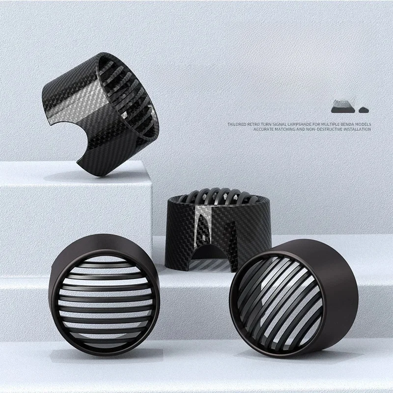 Coque d'abat-jour de direction de clôture rétro, 2 pièces, modifiée pour Benda Grey Stone 300 Chinchilla 450/300 Napoléon 450 BD500