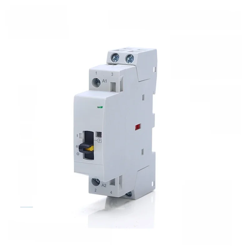 Contacteur modulaire à courant alternatif de ménage de rail de DIN de HCH8s-25M 2P 20A 220V avec le commutateur de commande manuel 2NO 1NO1NC ou 2NC