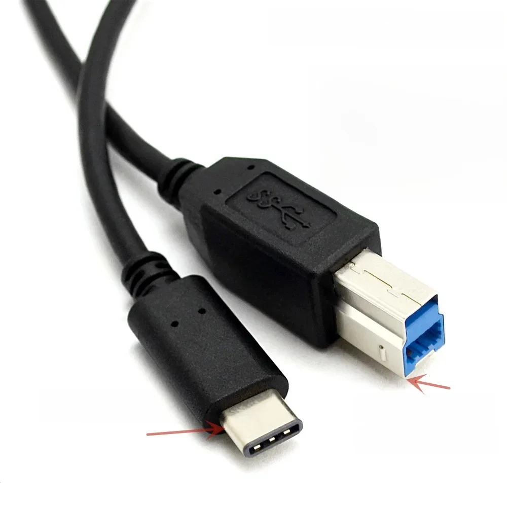 Kabel USB typu C o długości 2 m 6 stóp do USB3.0 typu B Kabel USB do drukarki danych do Mac Pro Dell Telefon komórkowy i drukarki HP Dysk twardy — zdjęcie produktu 7