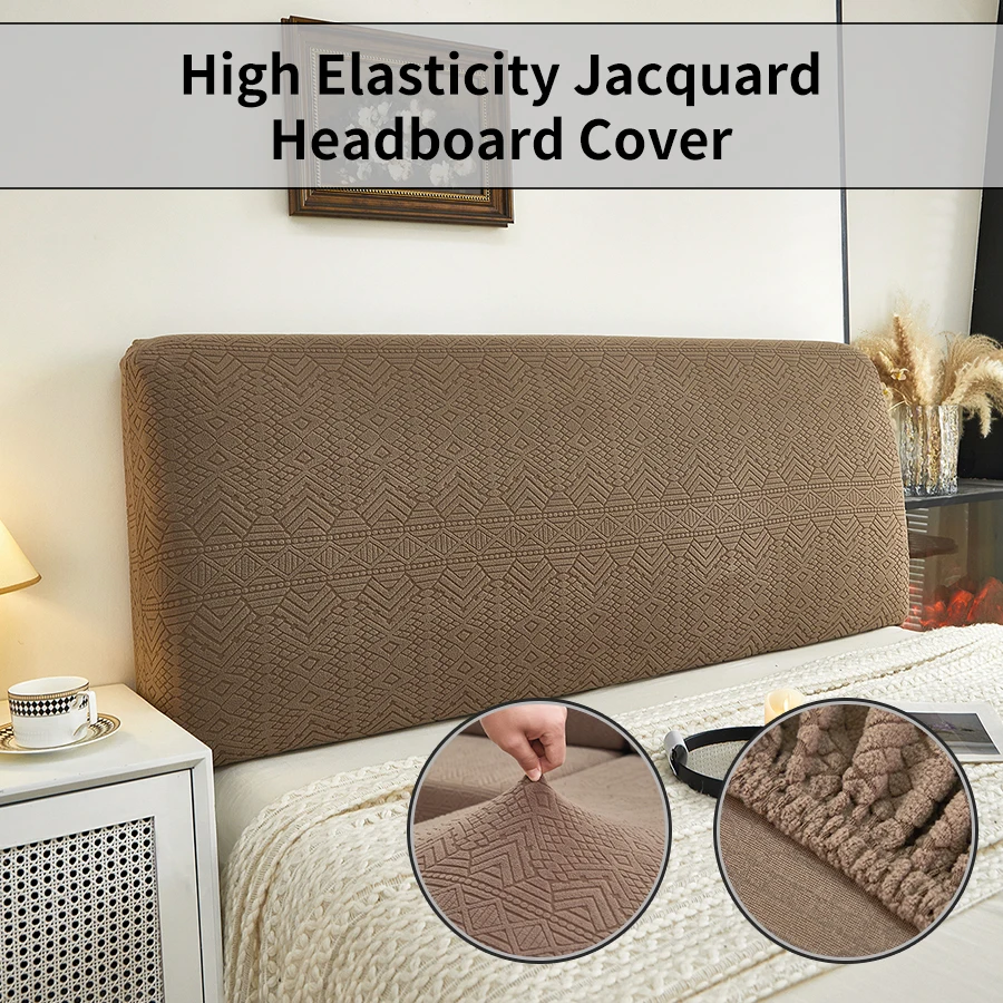 1 PC Elastic Jacquard Headboard Cover Easy to Use And Clean Bedroom Bedside Cover High Quality for Comfortable Bedding