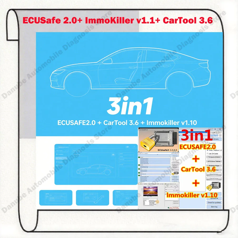 

Newest ECU Safe 2.0 Diagnostic Tool Diagnostic Tool Software For Car and Trucks for Ecu programming with ECUSafe 2.0 software