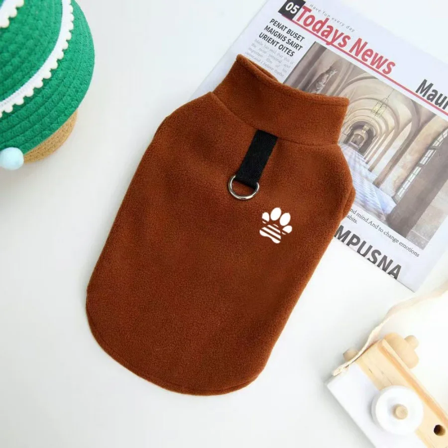 Gemütlicher Fleece-Hundepullover - Winterwärme für Kleine bis Mittelgroße Rassen, Pullover-Stil Haustierbekleidung, Kleine Hundeweste, Katzenveste – Detail 10