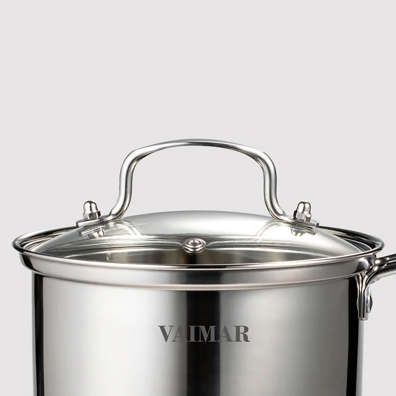 [Vaimar] Weimar Blanche Hidden Chef Ih Noodle Pot 18cm Set of 3 (Pot + Place + Lid)