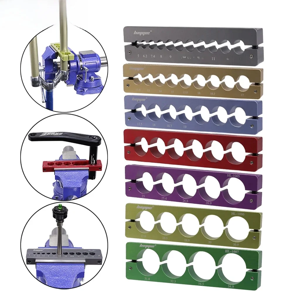 AliExpress heppe HEPPE Bicycle Rear Suspension Shock Absorber Holder Front Fork Repair Clamp 5-35mm Tube Holder Bike Car Table Vise Insert Clamp