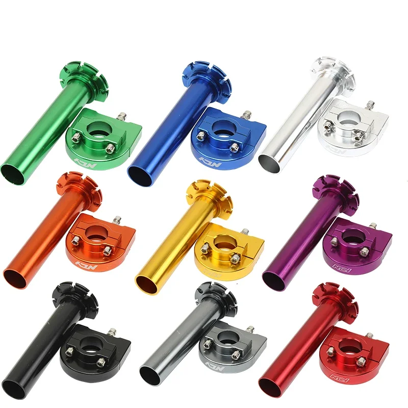 AliExpress NONE 22mm 7/8 Inch CNC Aluminum Multicolor Accelerator Throttle Twist Grips Handlebars Universal For Motorcycle Moped Scooter Bike