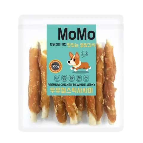 모모 우유껌스틱사사미300g,강아지간식, 강아지사사미,애견간식,대포장간식
