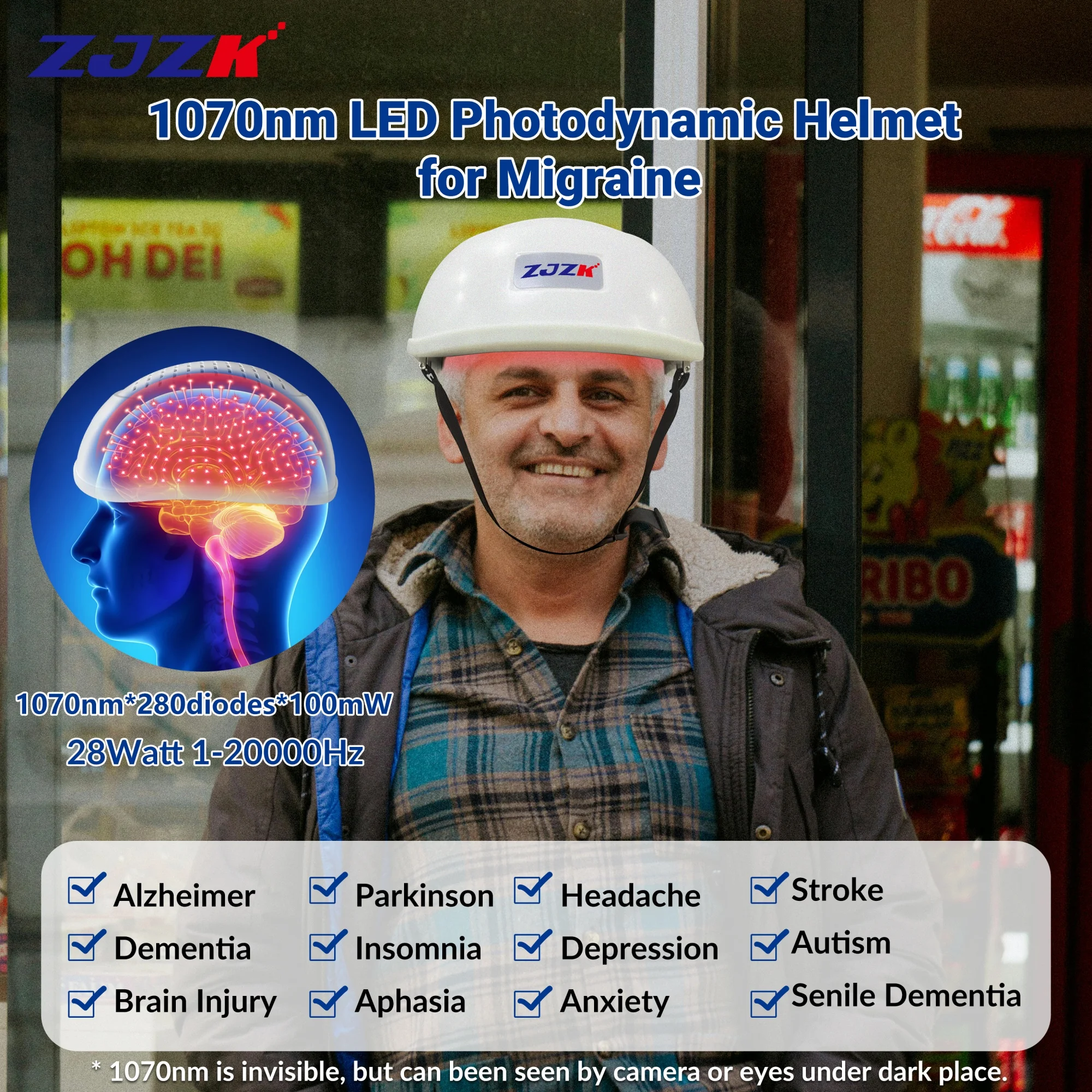 

ZJZK Polio Autism Depression Transcranial Magnetic Stimulation Machine Best Gifts For People With Dementia Global Ischemia