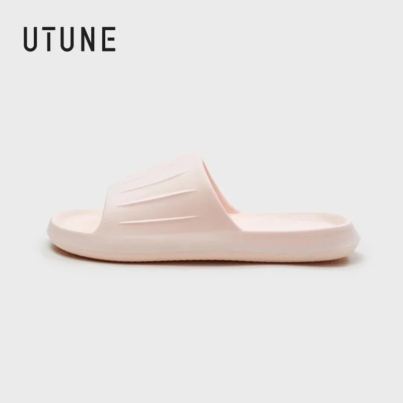 

UTUNE-Anti-Slip Slippers for Women, Wear-Resistant, Unyielding, Bathroom Sandals, Flat-soled Sandals, 2021 Trend