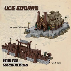 Movie Series UCS Moc Famous Golden Hall Building Block Great Model Walls Technology Bricks Street View Toys Xmas Gifts