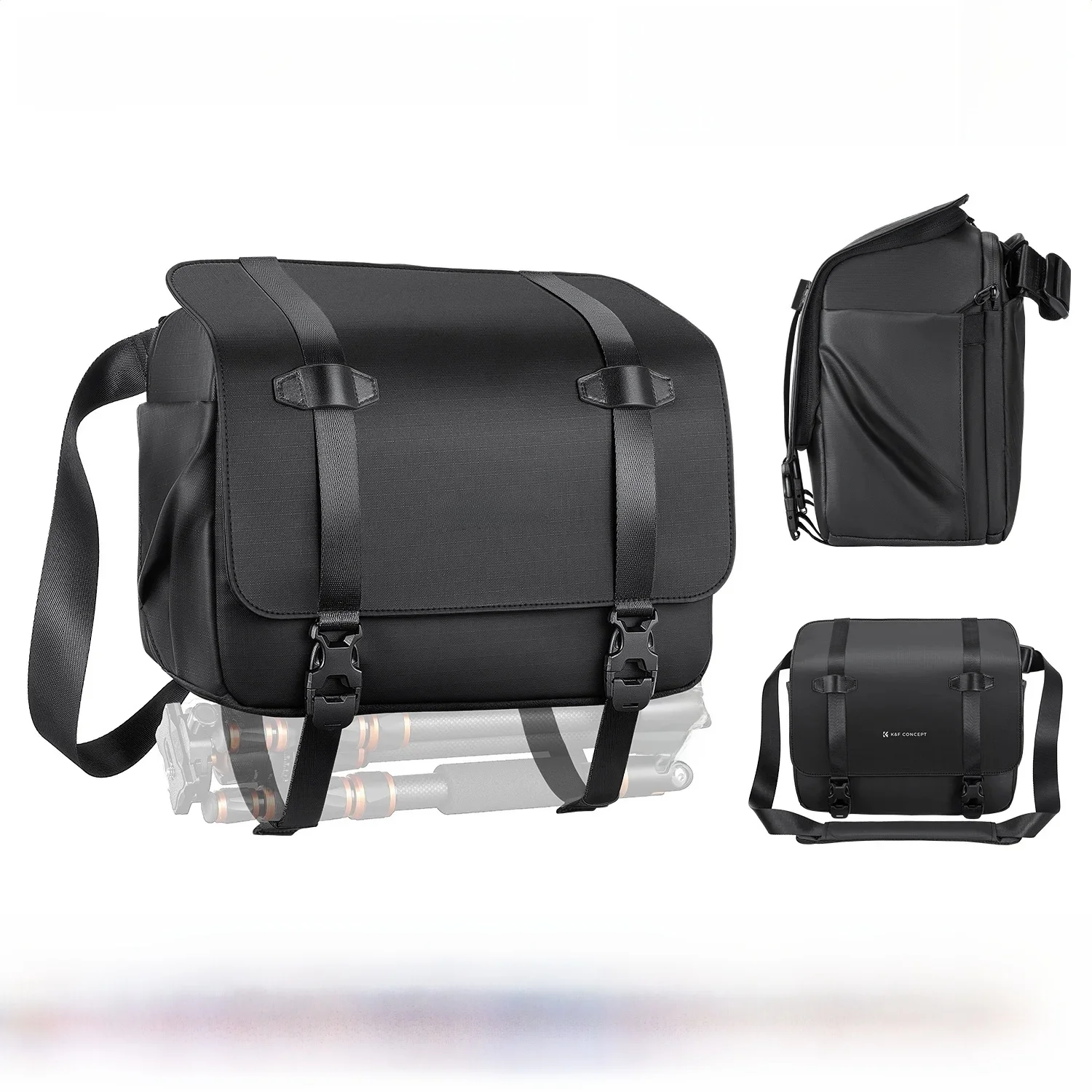 Torba fotograficzna K&F CONCEPT 10L, plecak na ramię, torba crossbody na aparat do Sony Nikon Canon DSLR z uchwytem na statyw — zdjęcie produktu 7