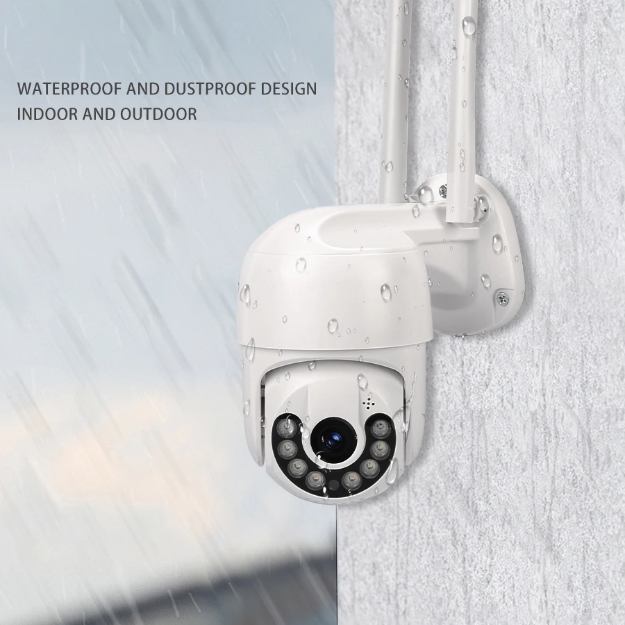 3MP Outdoor Waterproof Wireless WIFI Camera PTZ Auto Tracking HD Night Vision CCTV Baby Monitor Camera Two-Way Voice ICSEE