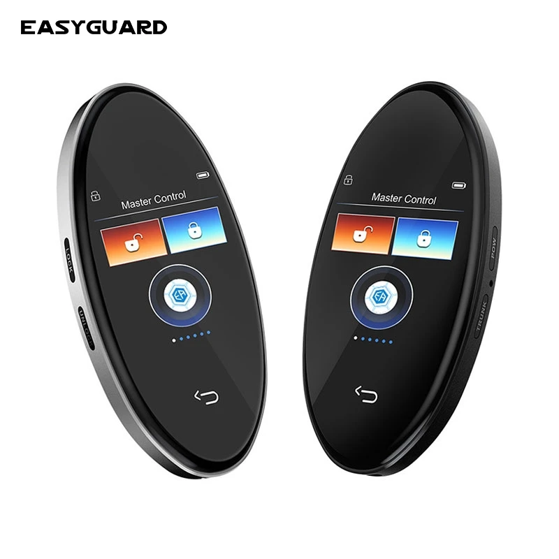 EASYGUARD GPS Universal Touch Screen LCD Transmitter with Keyless Entry Smart Trunk Fit For Cars with Factory Push Start Button