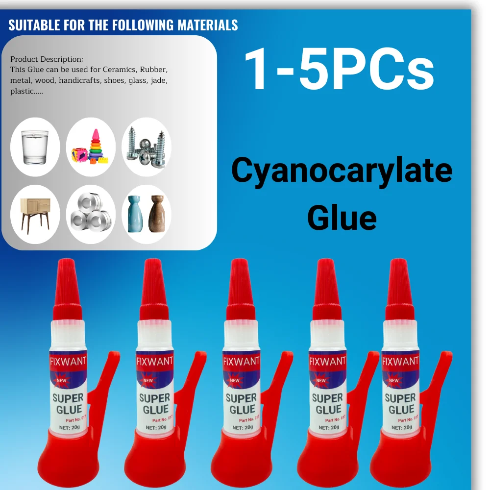 Universele pure olieachtige CA-cyanoacrylaatlijm - multifunctionele superlijm met hoge sterkte