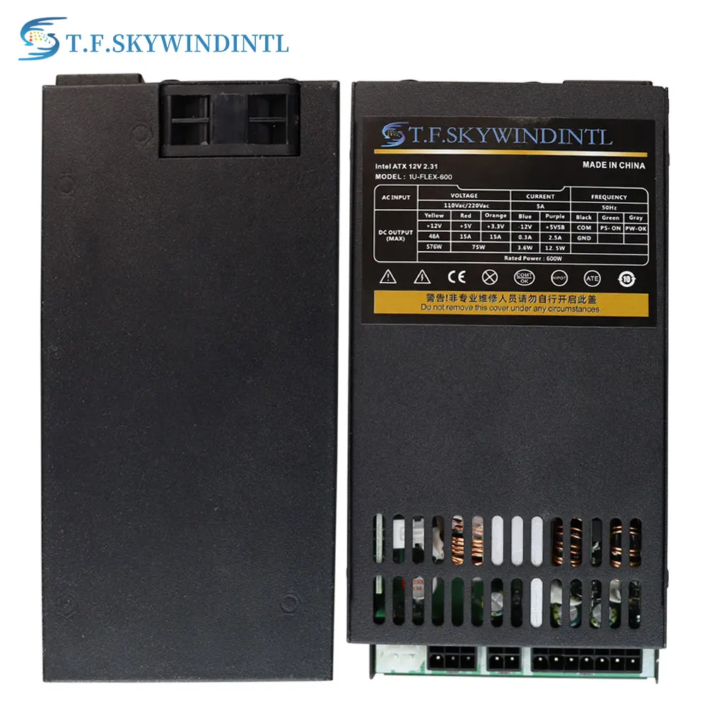 T.F.SKYWINDINTL 600W 1U Flex Power Supply ITX Nas PSU GPU Power MINI ATX Computer Pwer Supplier