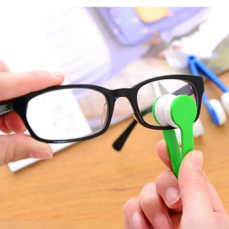 1-4 pièces/ensemble Portable multifonctionnel lunettes nettoyage frotter lunettes de soleil lunettes microfibre nettoyant brosses propres
