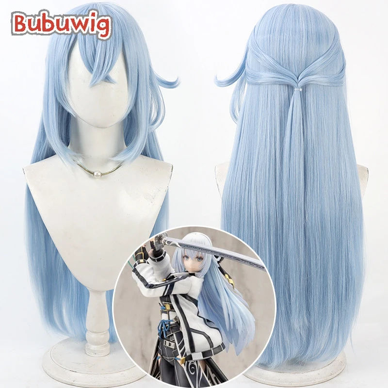 

Bubuwig Synthetic Hair Shizuna Rem Misurugi Cosplay Wigs The Legend of Heroes: Trails of Cold Steel 80cm Blue Wig Heat Resistant