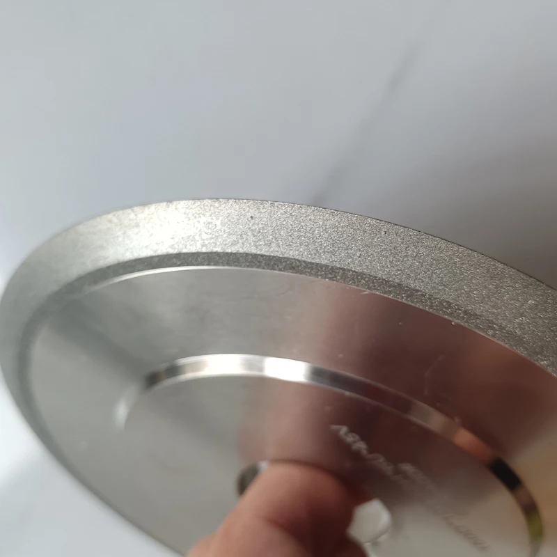 Double Bevel Diamond Grinding Wheel for Ceramic Tungsten Steel Threaded Screw 150mm Dx32mm Hole 45/60/90Degree