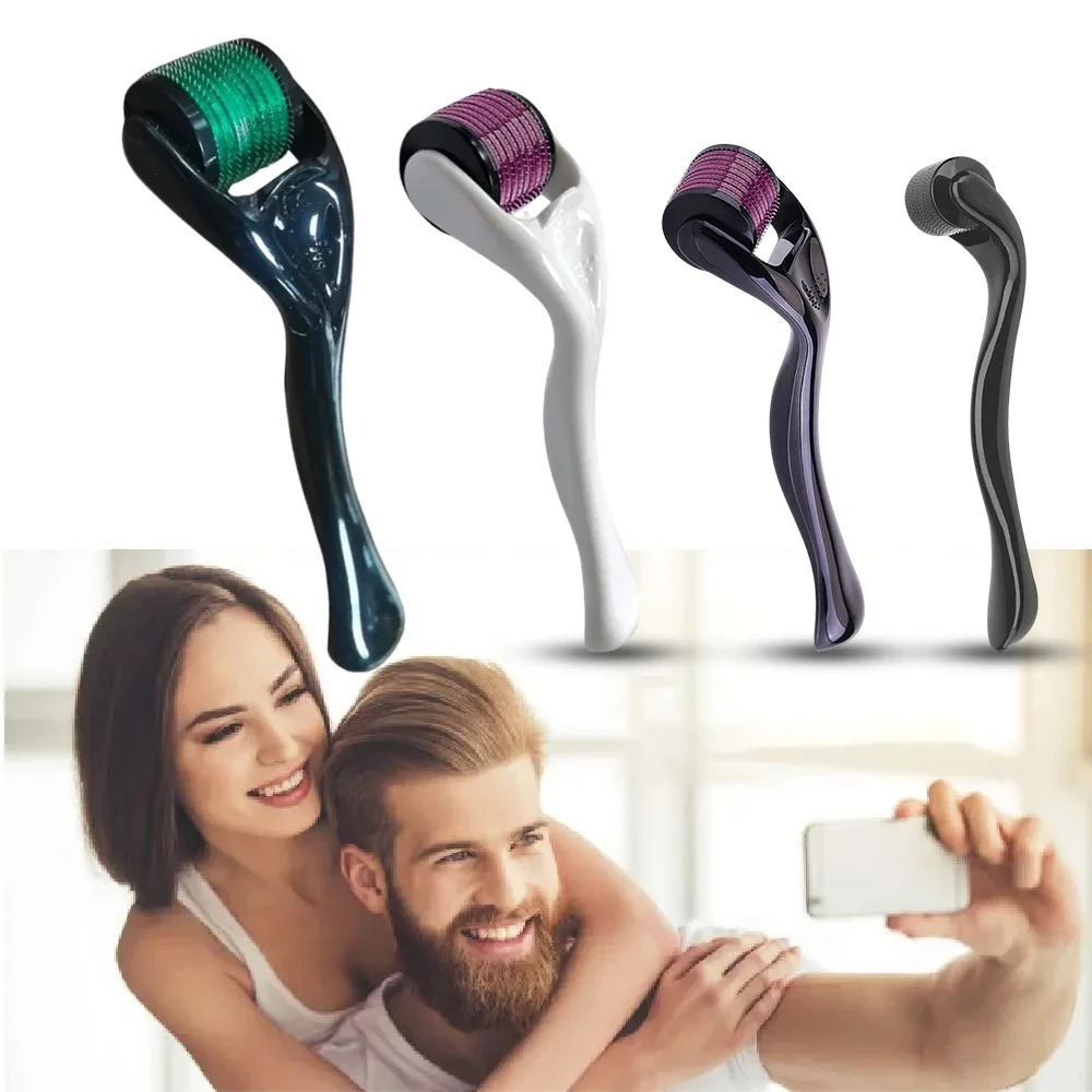 Derma Roller para Crescimento de Pêlos Corporais Faciais, Barba da Pele, Micro Face Roll Tool
