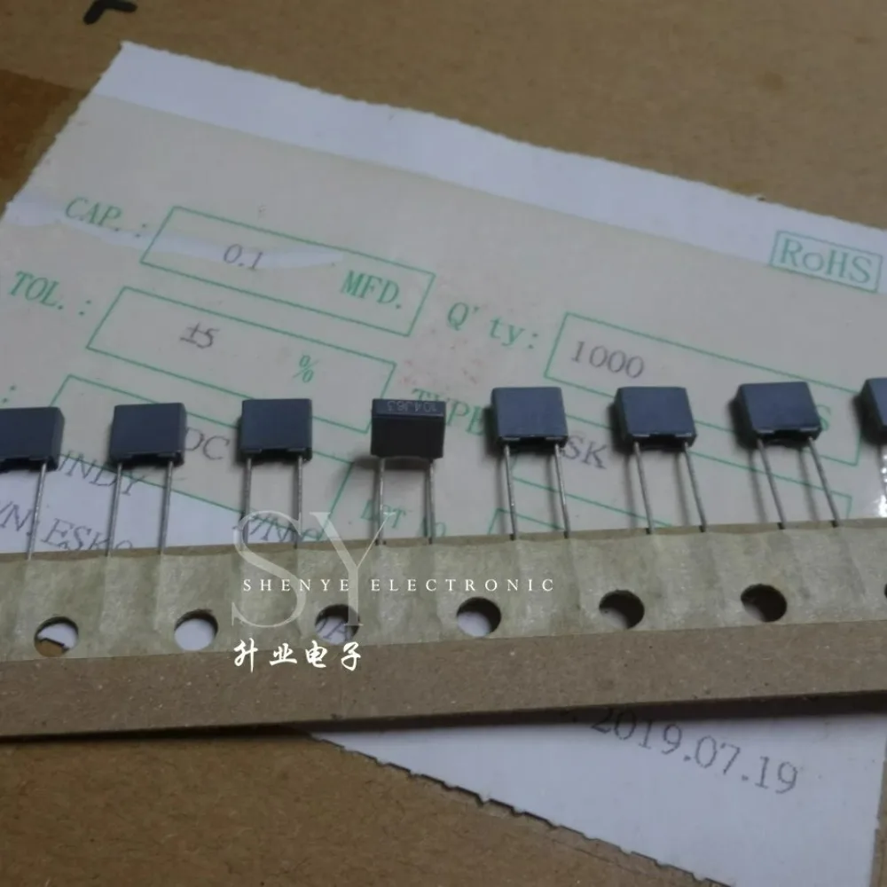 20pcs/lot Fara 0.1uf 63V 100nf u1 104 J Brand New 5mm Film Capacitor