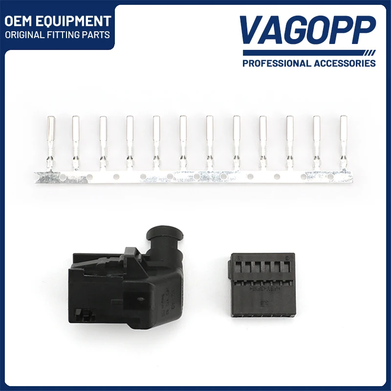 

VAGOPP OBD2 16 Pins Female Connector Adaptor Diagnostic Tool with 16 Pins Terminal OBD Socket for VW for Skoda