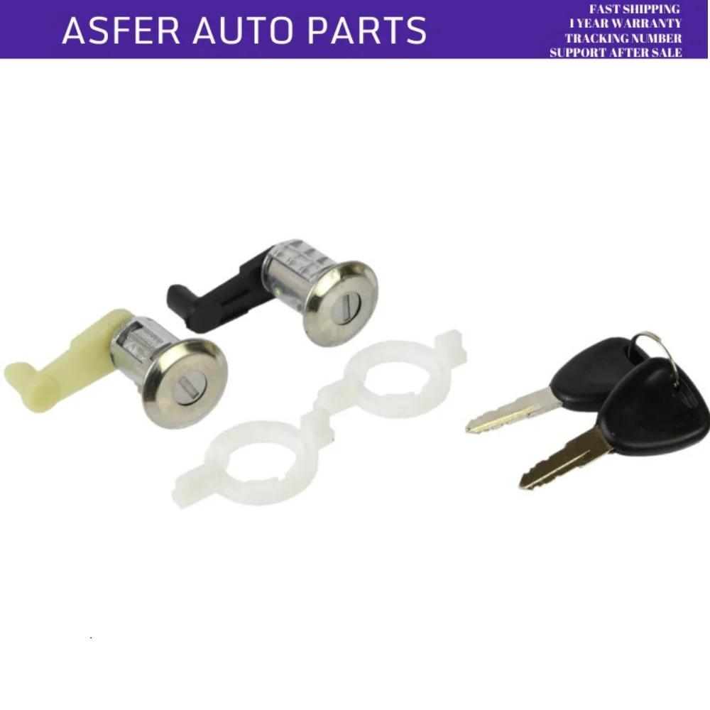 Fit for Renault Megane Scenic Clio Master left + right car door lock barrel cylinder 1996-20oem 7701468981 7701468982 7701474906