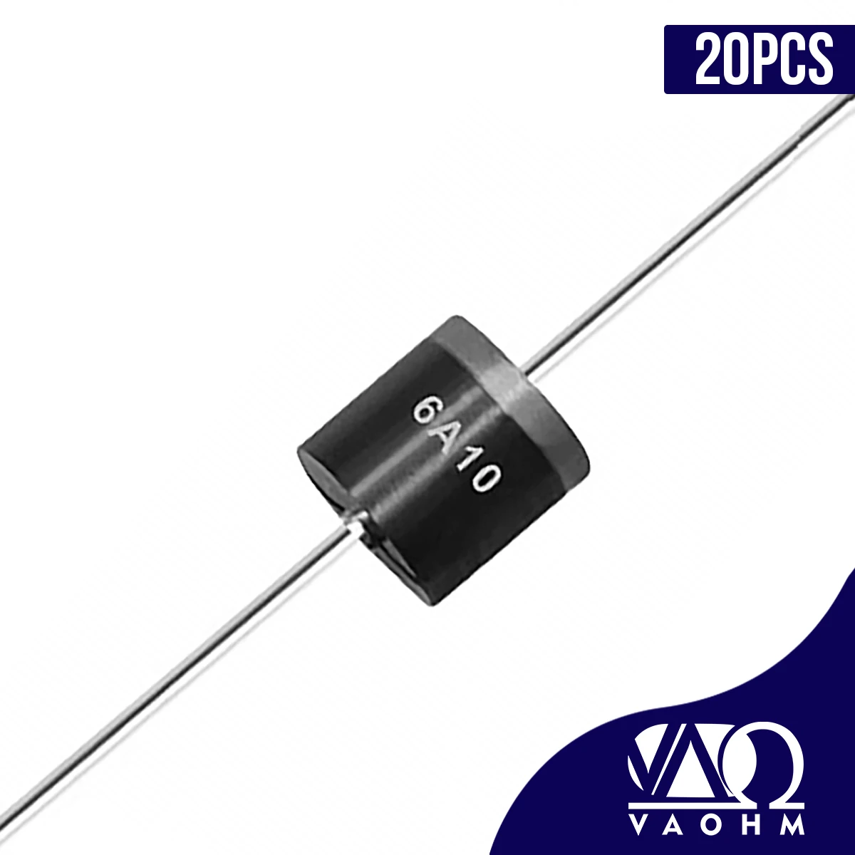 20PCS 6A10 10A10 20A10 R6 General Purpose Rectifier Diode 1000V