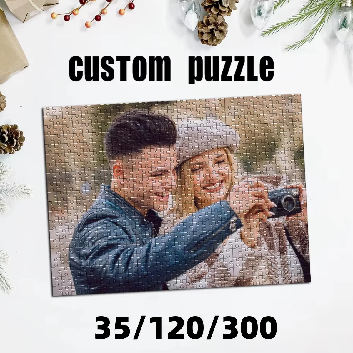 Rompecabezas personalizado con foto personalizada, un momento táctil personalizado para parejas, regalo perfecto